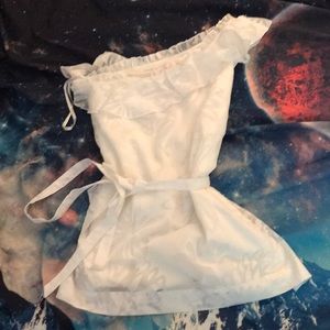 Lilly Pulitzer one shoulder flower tie blouse